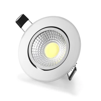 10X kısılabilir LED COB Downlight AC110V 220V 3W 5W 7W 12W Gömme LED Spot ışık aydınlatma İç Dekorasyon Tavan Lambası