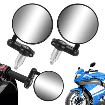 2 adet Motosiklet Dikiz Yan Aynalar gidon Teminal Montaj Kir arazi motosikleti Motosiklet Aksesuarları 22mm Kalibreli Evrensel