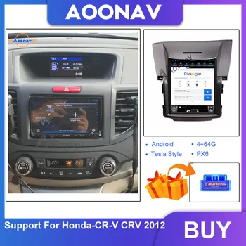 2 din Araba dokunmatik ekran Android 10.4 inç araba autoradio GPS navi HONDA cr-v crv 2012 araç DVD oynatıcı autoaudio oynatıcı kafa ünitesi