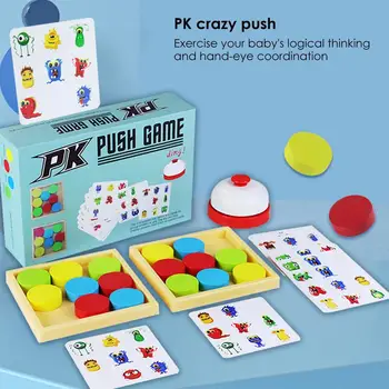 2 Oyuncu Mantıksal Düşünme Eğitim Renk Buz Hokeyi Hızlı Tokatlamak Oyunu Ebeveyn-çocuk İnteraktif Tahta Oyunu Oyuncaklar Çocuklar İçin