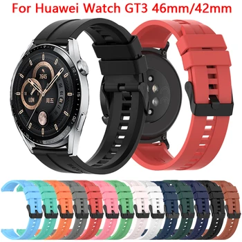 20 22mm Watchband Kayışı İçin Huawei izle GT3 GT 3 46mm 42mm Gt2 pro Koşucu Smartwatch Silikon Bant GT2 46 42mm Bilek Correa