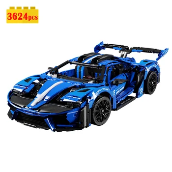 3624 Adet 1: 8 Teknik Süper Spor Araba Yapı Taşları Modeli Şehir MOC Yarış Araç Tuğla Montaj çocuk Oyuncakları Hediye Seti