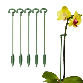 5 adet Plastik Bitki Destekler Çiçek Standı Kullanımlık Koruma Sabitleme Aracı Bahçe Malzemeleri Sebze Tutucu Braketi