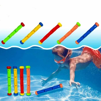 5 adet Yüzme Havuzu Çocuk Sualtı Sıcak Yaz Dalış Sopa Dalış Çubuklar Komik Dalış Oyuncak Yaz Atma Oyuncak Dalış Oyunu Hediye