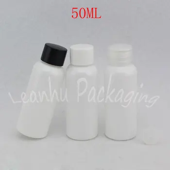 50 ML Beyaz Boş Plastik Şişe, 50CC Şampuan / Losyon Ambalaj Şişe, boş Kozmetik Konteyner ( 50 Adet / grup )