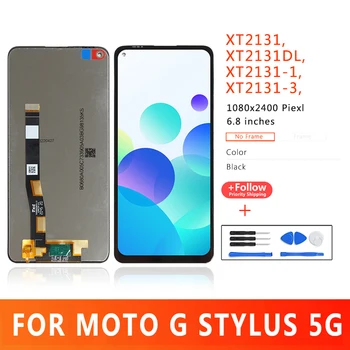 6.8 İnç LCD ekran Motorola Moto G İçin Stylus 5G Dokunmatik Ekran XT2131 XT2131DL XT2131-1 XT2131-3 XT2131-4 Ekran Değiştirme