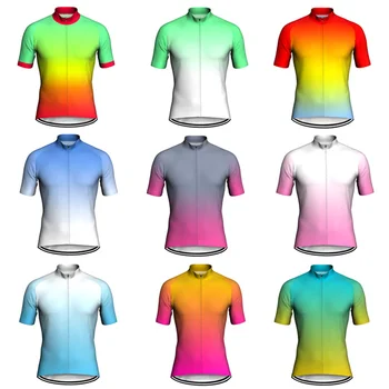 9 Renk Yeni Tasarımlar Kısa Kollu Bisiklet Jersey Nefes Bisiklet Ceket Tam Fermuarlı Yol Bisikleti MTB Spor Nötr Gömlek
