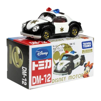Alaşım Araba Modeli Animasyonlu Karakterler mickey Minnie polis arabası Kar Beyaz oyuncak araba Aksesuarları Ulaşım oyuncak Araba