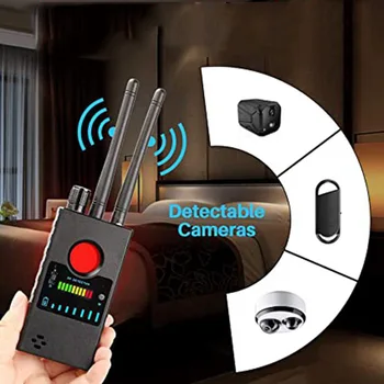 Anti Dinleme RF sinyal dedektörü GSM Bulucu İzci Lazer Tarama Algılama kablosuz kamera Lens Anti Samimi Kamera Dedektörü