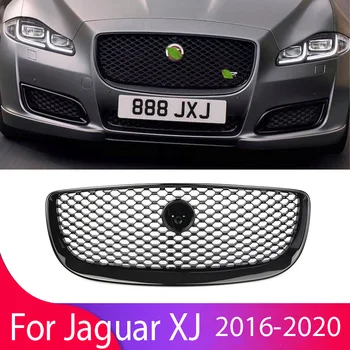 Araba Aksesuarı Ön Tampon Izgarası Merkezi Panel Şekillendirici Üst Izgara Jaguar XJ / X J 2016 2017 2018 2019 2020 W / LOGO 16-20