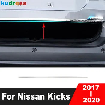 Arka Bagaj kapak Trim Nissan Kicks 2017 İçin 2018 2019 2020 Paslanmaz Çelik Araba Bagaj Kapağı Kalıplama Garnitür Şerit Aksesuarları