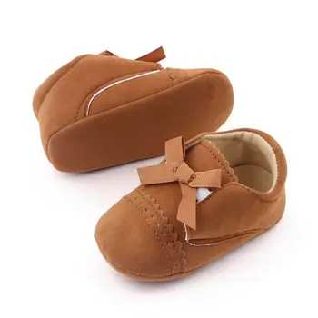 Bebek Ayakkabıları Kış Bebek İlk Yürüyüşe Toddler Erkek Bebek Kız PU Beşik Ayakkabı Klasik kaymaz Prewalker Bebek Terlik