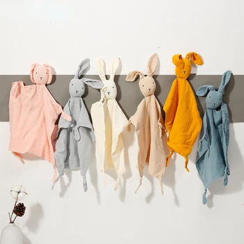 Bebek Pamuk Yatıştırıcı Havlu Battaniye Yumuşak Yenidoğan Uyku Bebek Çocuk Moda Uyku Oyuncak Yatıştırmak Yatıştırmak havlu önlükler Mendil Oyuncak