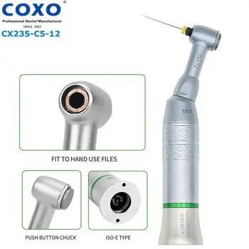 COXO Diş Endo 10: 1 Azaltma Contra Açısı Yavaş Hız El Aleti diş temizleme araçları CX235 C5-12