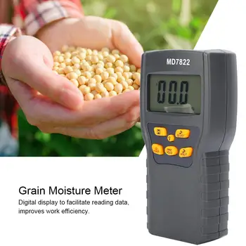 Dijital lcd ekran Tahıl Higrometre Termometre Nem Ölçer MD7822 Nem Sıcaklık Test Cihazı Buğday Mısır Pirinç