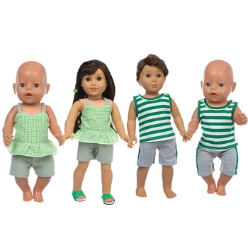 Doğan Yeni Bebek oyuncak bebek giysileri İçin 17 inç 43 Cm Oyuncak Doğan Bebek Aksesuarları Bebek Spor Ve Gençlik Giysileri