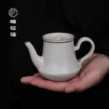 Erik Çiçeği Düşen Rüzgar Kemik Ewer Dongxi Fırın Kaya seramik Demlik Çay Batırılmış Çatlak Song Hanedanı Estetik Enstrüman