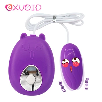 EXVOID G-Spot Masaj Seks Oyuncakları Kadınlar için Sevimli Kedi Yumurta Vibratör Uzaktan Kumanda Klitoris teşvik Güçlü Titreşim Su Geçirmez