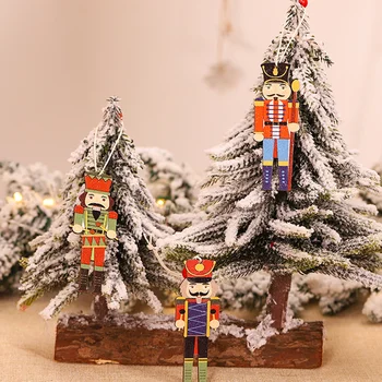Fındıkkıran Noel Süsler Ağacı Süslemeleri Süs Ahşap Dekor Figürleri Heykeli Figürler Asılı Kukla Heykelcik Hediyeler