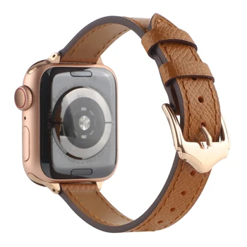 Hakiki Deri Correa Kayışı apple saat bandı 7 6 5 4 3 2 1 SE Bilezik Apple Watch 45mm 41mm 44mm 40mm 42mm 38mm iWatch için