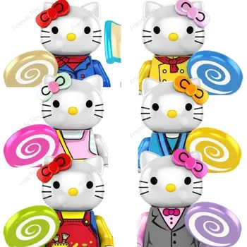 Hello Kitty Anime Kawaii Kız Blokları Mini Adam