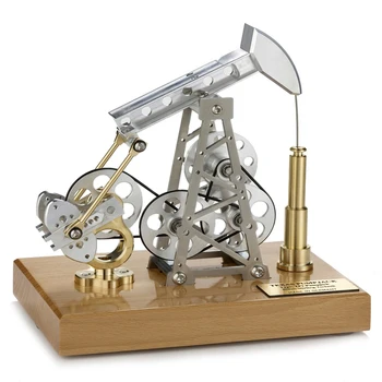 Ithal Stirling Pompalama Ünitesi Sondaj Petrol Kuyusu Modeli Hareketli DIY Monte Metal Mekanik Oyuncak