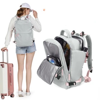 Kadın seyahat sırt çantaları Büyük Kapasiteli Sırt Çantası Açık Bagaj Çantası Mochilas yüksek kalite USB Şarj Çok Fonksiyonlu Sırt Çantası
