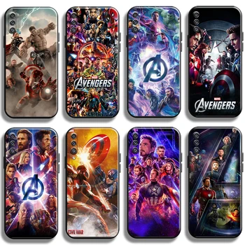 Kapak Marvel Avengers Samsung Galaxy A50 telefon kılıfı Darbeye Dayanıklı Tam koruyucu kabuk Coque Arka Sıvı Silikon