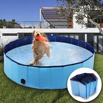 Katlanabilir Yüzme Havuzu Köpekler Kediler Çocuklar için Katlanabilir Köpek Yüzme Havuzu Pet Yüzme Havuzu Pet Banyo Yüzme Küvet Küvet Köpek Havuzu