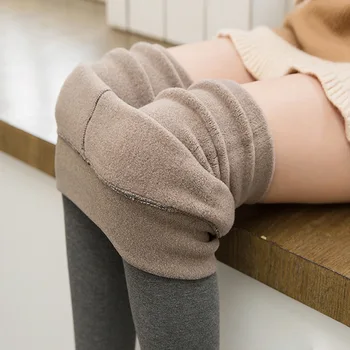 Kız Tayt Çocuklar Bebek Pantolon 2021 Sevimli Kış Sonbahar Sıcak Artı Kadife Kalınlaşmak Toddler Dış Giyim Pamuk Okul Çocuk Giyim