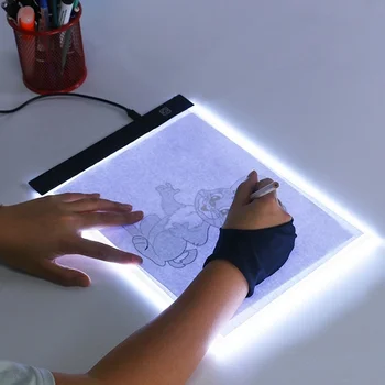 Led çizim kurulu kopyalama oyuncaklar 3-level karartma boyama Tablet gece lambası dizüstü çocuk öğrenme noel hediyesi