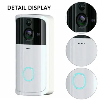 M7 WİFİ Kapı Zili Akıllı Ev kablosuz telefon kapı zili kamerası Güvenlik Video İnterkom 720P HD IR Gece Görüş Daireler İçin