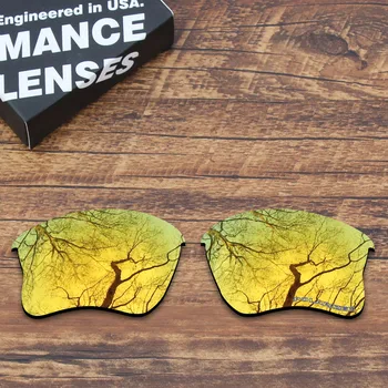 Millerswap Dayanıklı Deniz Suyu Korozyon için Polarize Yedek Lensler Oakley Flak Ceket XLJ Güneş Gözlüğü Altın Aynalı