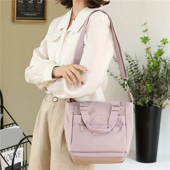 Moda kadın Çantası Trendi %2023 Naylon Düz Renk postacı çantası Büyük Kapasiteli Çanta omuz çantaları Yüksek Kalite