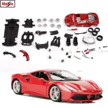 Montaj Sürümü Maisto 1: 24 Ferrari 488 GTB Alaşım Araba Modeli Diecast Metal oyuncak Araba Modeli Simülasyon Koleksiyonu Çocuk Hediyeleri