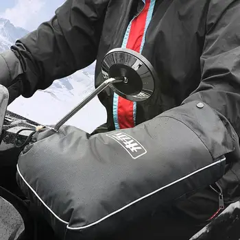 Motosiklet Kalın Sıcak Gidon Muff Kavrama Kolu Kış Sürme Yağmur Geçirmez Muff Kalınlaşma Eldiven İsıtıcı Koruyucu B S1o9