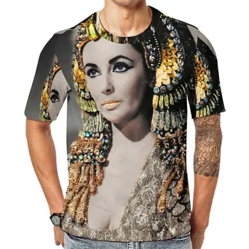 Mısır Kraliçesi T Shirt Elizabeth Taylor Harajuku T Shirt Çift Harika Tee Gömlek Yaz Kısa Kollu Baskılı Tees Artı Boyutu 6XL