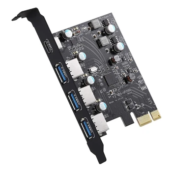 Pcıe USB 3.0 Kart 5 Gbps Süper Hızlı PCI Express USB Genişleme Kartları İçin Pencere 7/8/10 Ve MAC OS 10.8.2 Yukarıda
