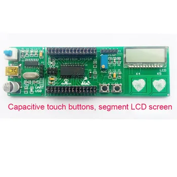 PIC16F1933 Geliştirme Kurulu PIC16F1936 Geliştirme Kurulu Kapasitif Düğme Dokunmatik LCD Kırık Kod Ekran Sürücüsü