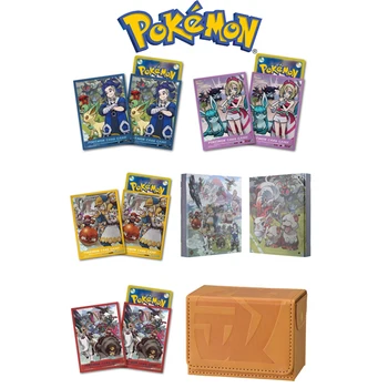 Pokemon Kart Oyunu Koleksiyonu Deri Kutusu Kart Kollu Kutusu Kart Depolama PTCG HİSUİ GÜN Anime Periferik noel hediyesi Çocuk Oyuncakları