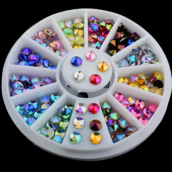 Renkli Çan Kulesi Tasarım 3D Nail Art Rhinestones StickerNail Araçları Glitter tırnak mücevheri Süslemeleri Yeni Gelmesi Manikür