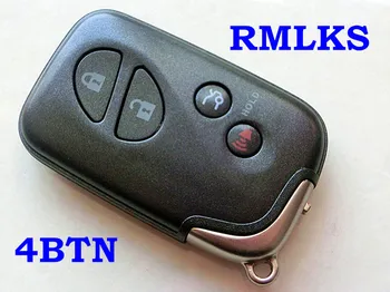 RMLKS 4 Düğme Akıllı Uzaktan Anahtar Kabuk LEXUS ES LS RX GX GS LX Yedek Anahtarsız giriş Fob Vaka