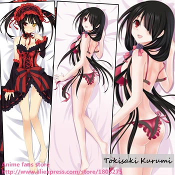 Seksi Anime Yastık TARİH A canlı Tokisaki Kurumi bikini dekoratif sarılma yastığı kılıfı Kapak yatak