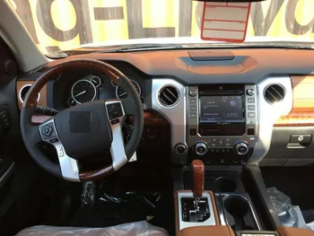 Tesla ekran Android PX6 Toyota Tundra 2007-2013 İçin Araba multimedya stereo Radyo GPS Navigasyon ses kontrolü Dahili CARPLAY