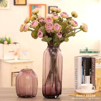 Toptan satış! 3 kafaları yapay Ranunculus asiaticus çiçek sahte Farsça Buttercup ipek çiçekler Çay Gül dekoratif çiçekler 10 adet