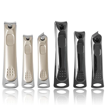 Tırnak Makası paslanmaz çelik kesme Makinesi Makası Giyotin Bıçak Manikür Pedikür Araçları Profesyonel Parmak Ayak 2 Stil Makası