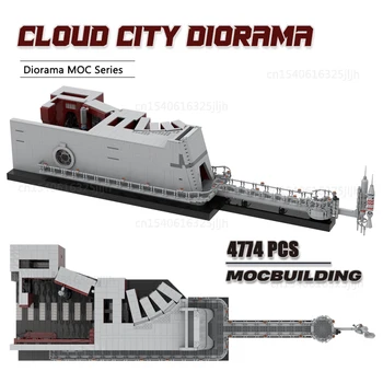 UCS Bulut Şehir Diorama MOC Yapı Taşları Film Teknolojisi Tuğla DIY Montaj Modeli Setleri Koleksiyonu Oyuncaklar Hediyeler