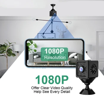 WiFi Kablosuz DV Kamera Gece Görüş 720 P/1080 P HD Açık Spor Video Kamera Hareket Algılama Geniş Açı için Android / ıOS