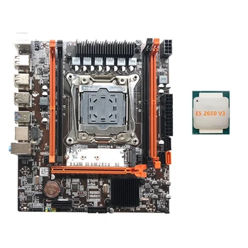 X99H Anakart LGA2011-3 bilgisayar anakartı Desteği Xeon E5 2678 2666 V3 Serisi CPU İle E5 2650 V3 CPU