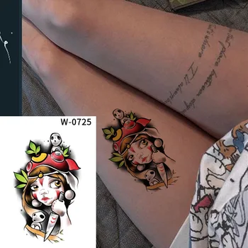 Yaz yeni dövme etiket Japon ve Kore karikatür yarı kalıcı dövme etiket